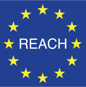 "REACH"-logotyp med gula stj&auml;rnor i en cirkel runt texten.